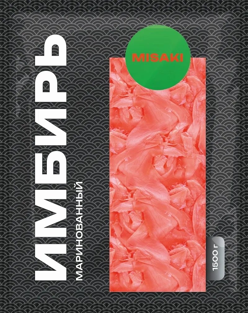 Имбирь маринованный розовый Misaki, 1500 г