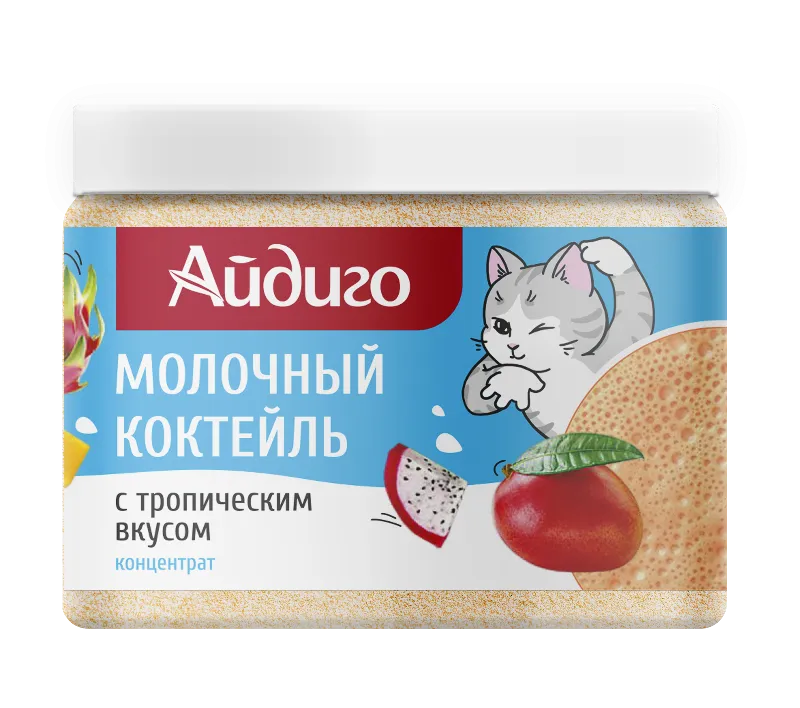 Молочный коктейль "Тропический" Айдиго, 250 г