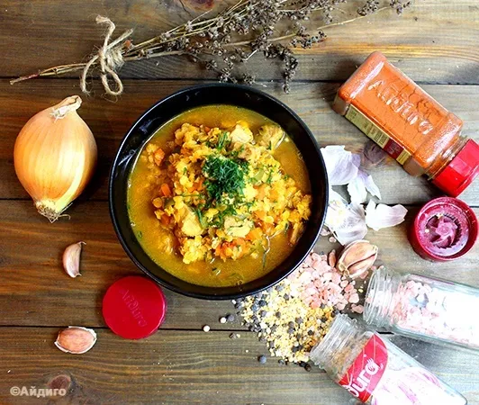 Похлебка с чечевицей