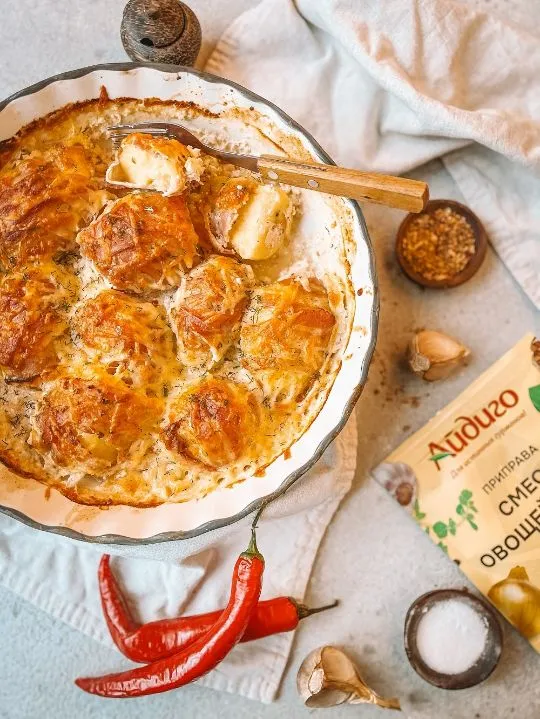 картофель с беконом