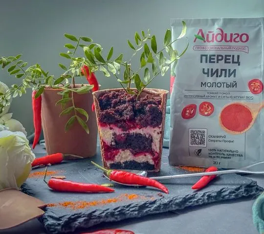 десерт с шоколадом